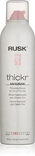 RUSK Designer Collection Thicker Thickening Mousse for Fine or Thin Hair, 8.8 Oz, Thickening Mousse that Provides Body, Texture, and Hold Without