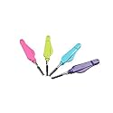 4Pcs Eyelash Comb Folding 2 In 1 Eyelash Brush Eyebrow Comb Makeup Tools (Random Color)