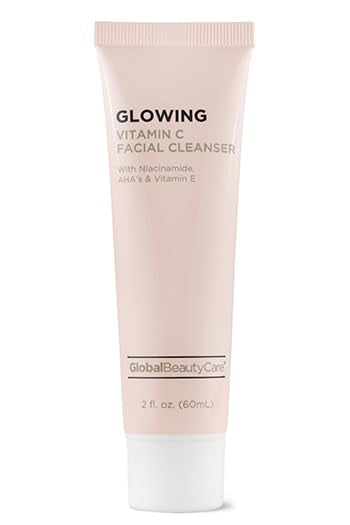 Global Beauty Care Vitamin C Skincare Set - Facial Cleanser (2.5oz), Facial Serum (1oz), Eye Cream (0.5oz), Skin Cream (1.7oz) - with Niacinamide