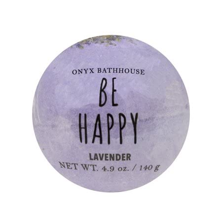 Onyx Bathhouse Be Happy (Lavender) 4.9oz Bath Bomb - Two Count