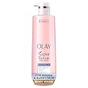 Olay Super Serum Body Wash for Rough & Bumpy Skin, Hydrating & Renewing Serum Complex with Exfoliating Minerals for Luminous Skin, 18.5 fl oz