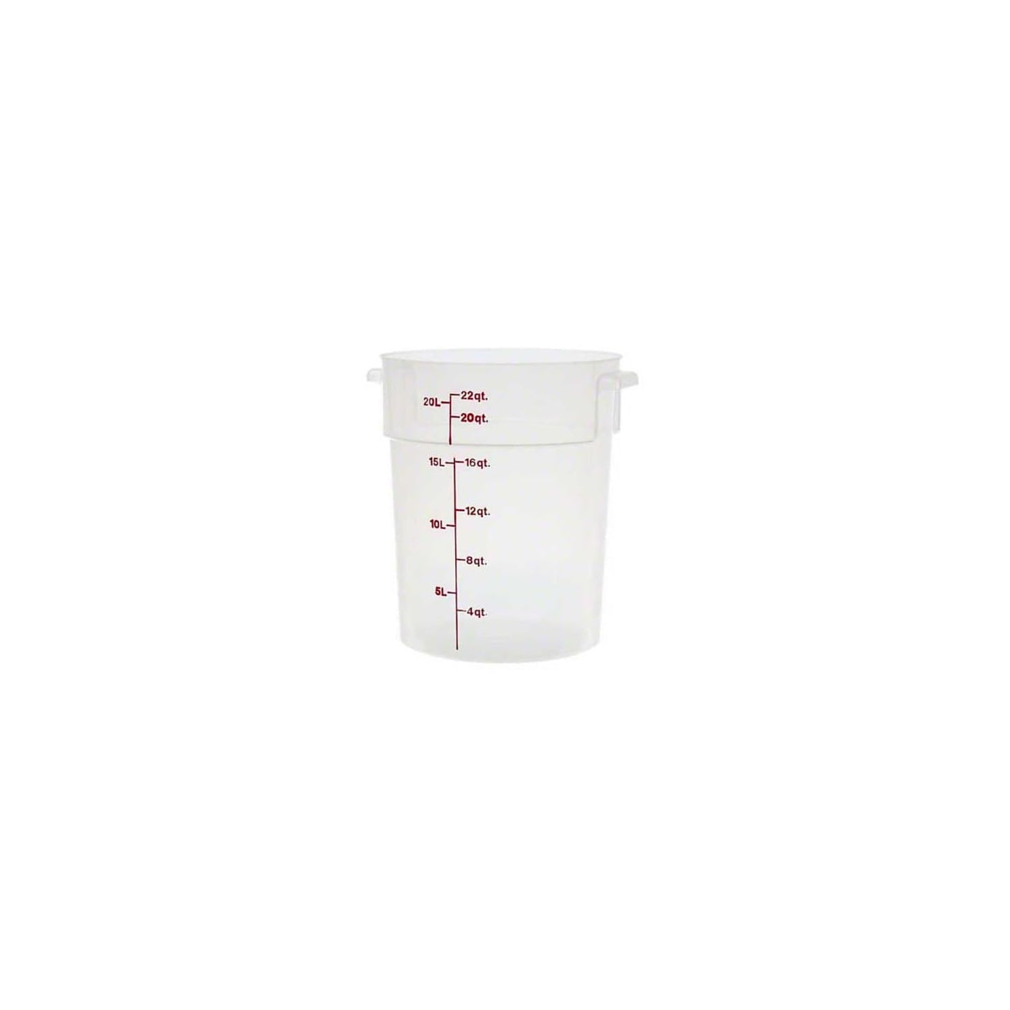 Cambro (RFS22PP190) 22 qt Round Graduated Food Storage Container - Camwear®