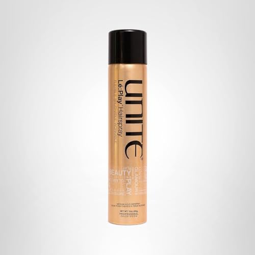 UNITE Hair - Lé:Play Hairspray - Flexible-Hold Hairspray That Provides Light to Medium Hold with a Satin Finish - Ideal for All Hair Types, 10 oz