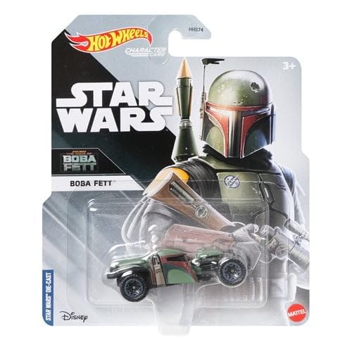 Hot Wheels Star Wars Studio Character Cars - Complete 7‑Pack (HHB74‑956H) | Luke, Darth Vader, Chewbacca, Mandalorian, Boba Fett, Princess Leia…