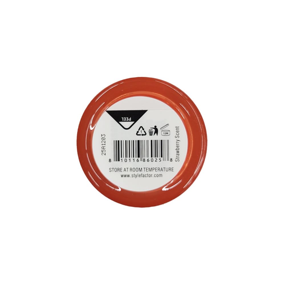 Style Factor EDGEBOOSTER Strong Hold Water-Based Pomade 0.85 Oz Mini Travel Size (0.85 Fl Oz (Pack of 1), Strawberry)