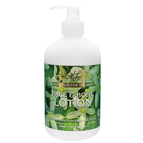 Aloe Life - Face & Body Lotion, Concentrated Formula, Hydrates Dry Skin, Contains Antioxidants, Minerals, & Herbal Extracts, Pleasant Grapefruit
