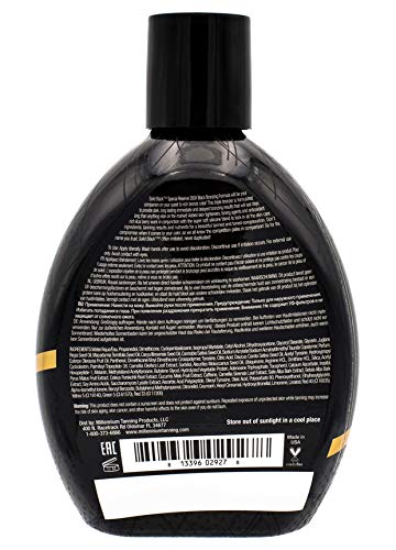 Millennium Solid Black Special Reserve 200X Tanning Lotion - Indoor/Outdoor Use with Advanced Silicone Bronzer, Tattoo Protection - Tanning Lotion