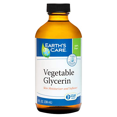 Earth's Care Vegetable Glycerin, 100% Pure Liquid Glycerine for Hair, Skin and DIY Projects 8 FL. OZ.