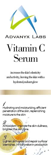 AdvanyxSkin Vitamin C Serum for Face - with Hyaluronic Acid, Niacinamide & Salicylic Acid - Skin Brightening Serum - Anti Aging, Reduce Wrinkles