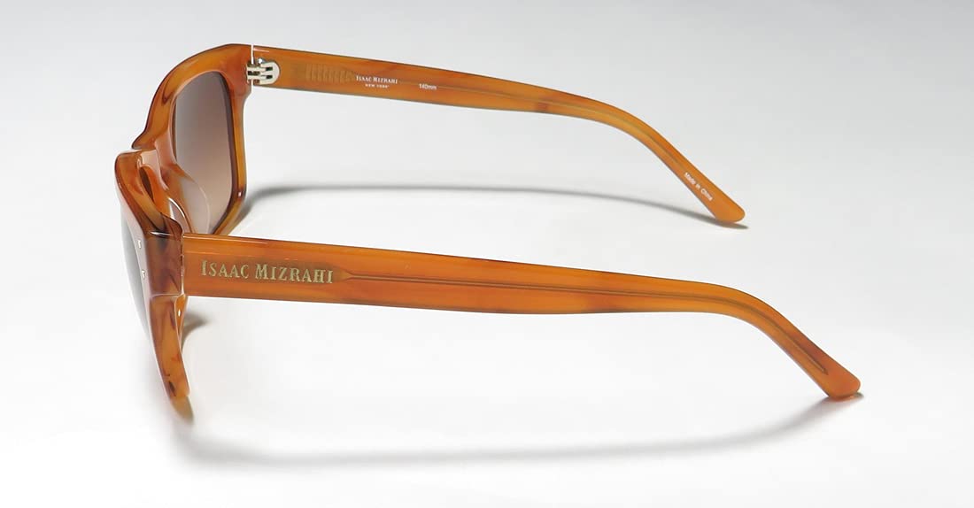 Isaac Mizrahi 30211 Womens/Ladies Cat Eye Full-rim Gradient Lenses Sunglasses/Shades (52-18-140, Tortoise)