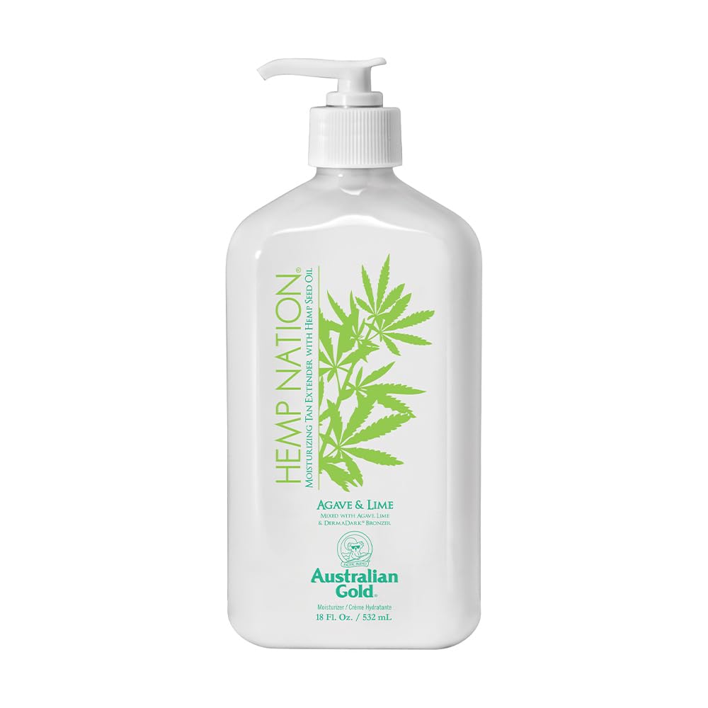 Australian Gold Hemp Nation Agave & Lime Moisturizing Tan Extender with Hemp Seed Oil