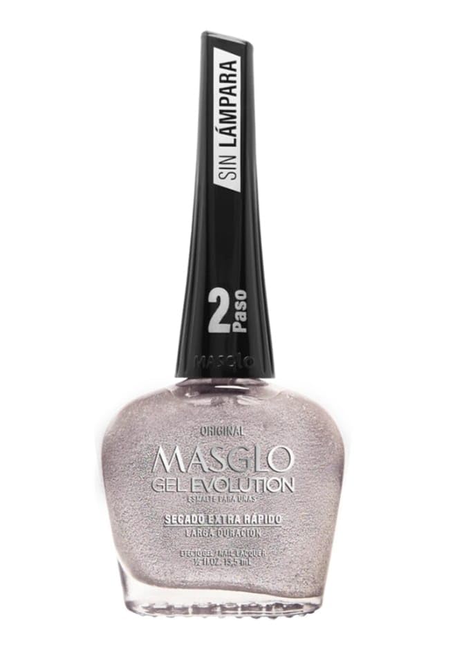 MASGLO GEL EVOLUTION Nail Polish Gel Effect, No UV/Led Lamp, Duration Up to 12 days, 3 PCs -Base, Esmalte Color, Brillo - Efecto Gel sin necesidad de Beauty & Personal Care MASGLO