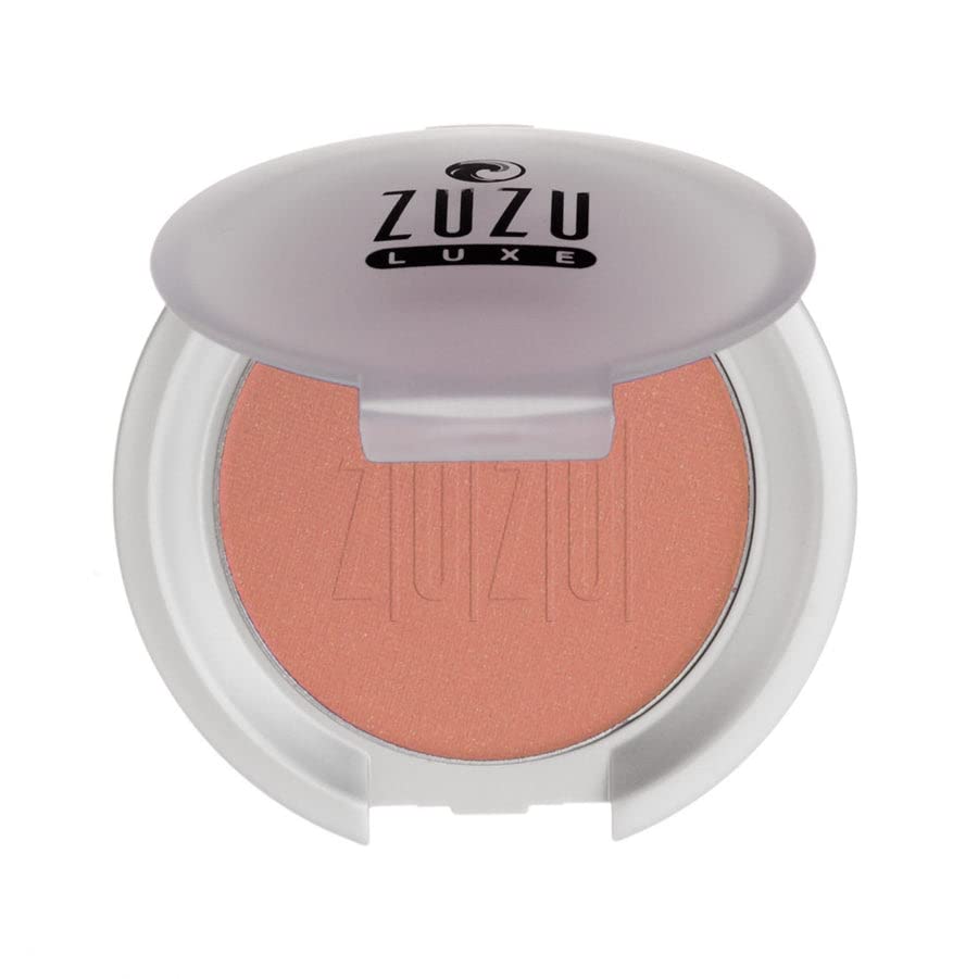 ZUZU LUXE Mineral Blush (Samba - Light Bronze/Warm Shimmer), Natural, Paraben Free, Vegan, Gluten-free, Cruelty-free, Non GMO, 0.1 oz