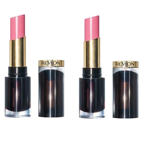 Pack of 2 Revlon Super Lustrous Glass Shine Lipstick, So Sleek Pink 021