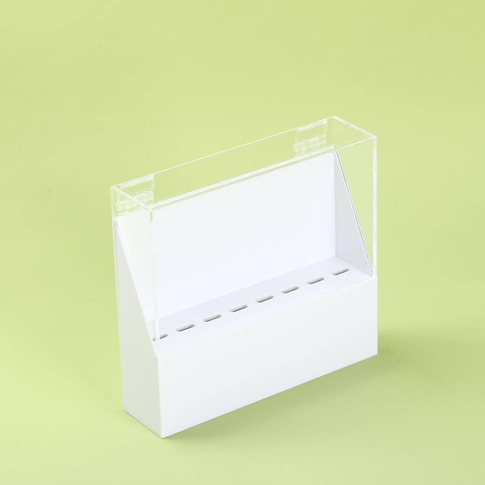 LIXIMMAZN Dust-proof 8 Holes Tweezers Holder, Eyelash Extensions Supplies Acrylic Display, Acrylic Rack Storage Eyelash Extension Tools with Dust