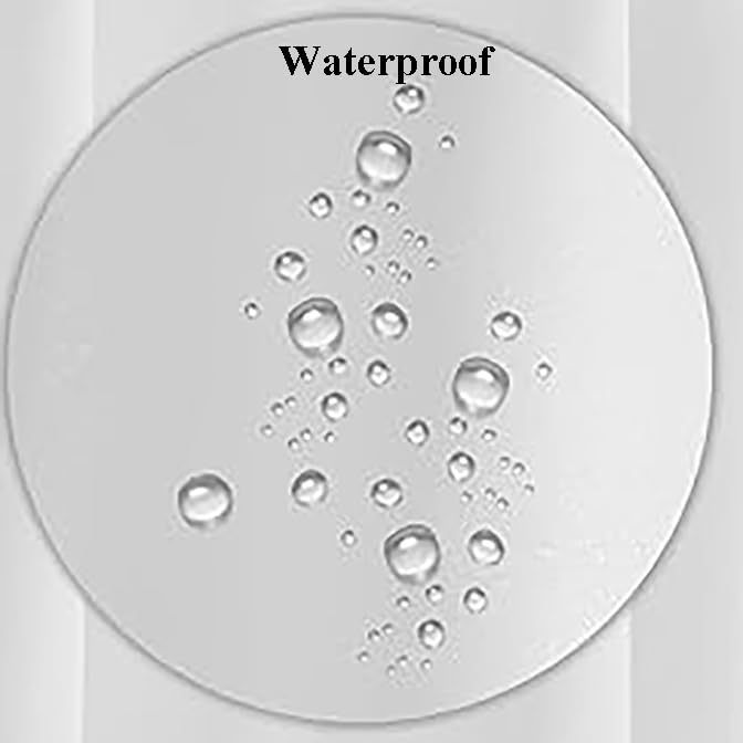 Shower Curtain Floral Design, 12 Hooks, Vinyl Lace Textured, Clear, 72x72 Inches