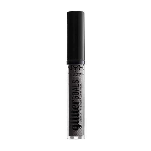 NYX PROFESSIONAL MAKEUP Glitter Goals Liquid Lipstick - Alienated (Deep Grey With Silver Glitter)