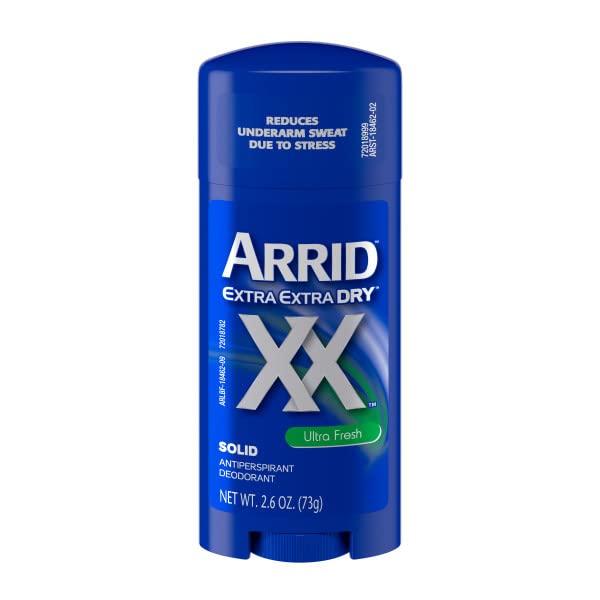 Arrid Extra Extra Dry XX Solid Antiperspirant Deodorant, Ultra Fresh, 2.6 oz (Pack of 2) Beauty and Personal Care Arrid