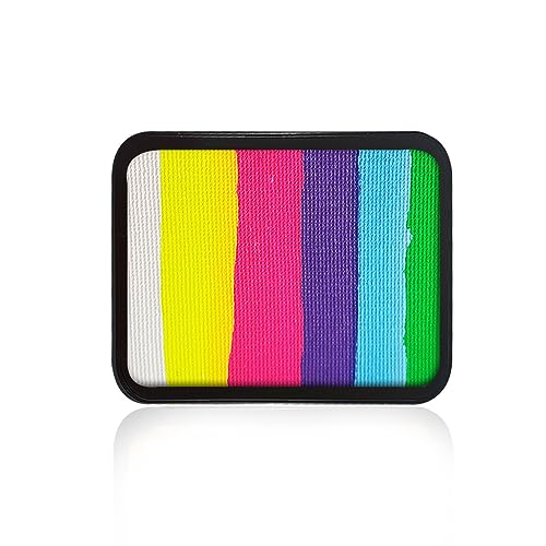 Kraze FX Face Paint Palette Refill - Incandescent (20 gm), Professional 1-Stroke Split Cake, Hypoallergenic, Non-Toxic, Water Activated Halloween Face