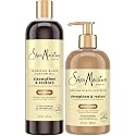 Shea Moisture Jamaican Black Castor Oil Clarifying Shampoo & Conditioner - Strengthen & Restore Sulfate-Free Shampoo & Conditioner Set with Shea