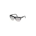 Tom Ford Eden Smoke Mirror Cat Eye Ladies Sunglasses FT1110 05C 56, Black/Clear