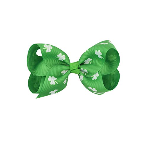 St. Patrick Baby Hairpin Girls Hair Clips Bows Alligator Clips Hair Barrettes JHSP16 (3 Pcs-I)