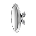 Britta Products Large 8" Suction Mount Mirror - 5X Magnifying Vanity Makeup Mirror with 3-Point Suction, Pivoting, Rotating and Locking