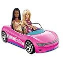 Hot Wheels Remote Control Barbie Convertible Car with 2 Dolls
