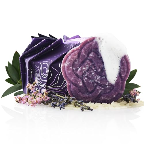 Viori Purple Shampoo Bar - Handcrafted with Longsheng Rice Water & Natural Ingredients - All Natural Shampoo Bar - Neutralizes Brassy Tones In Blonde
