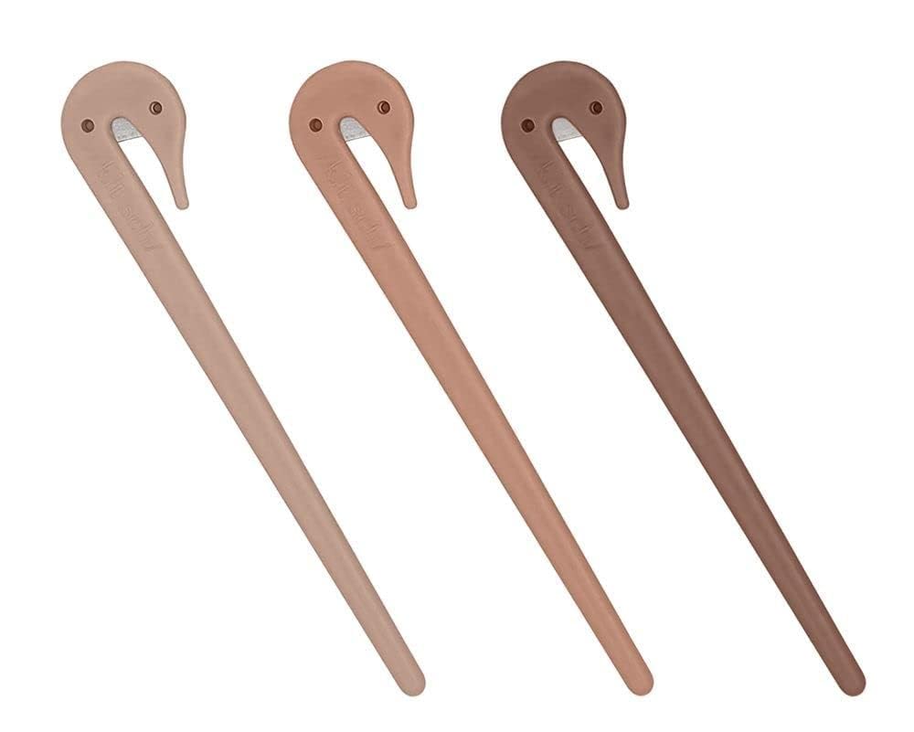 Kitsch Hair Tie Cutter - Easy To Use, Pain Free, Elastic Hair Tie Cutter Tool for Girls & Toddlers, Multicolor, 3pc