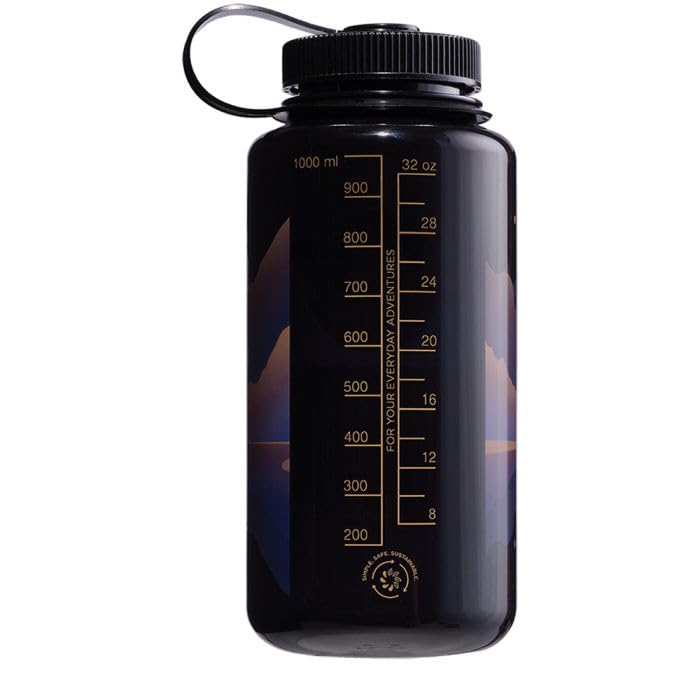 Nalgene Sustain 32 oz. Wide Mouth Water Bottle - Landscape Moonset