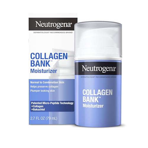 Neutrogena Collagen Bank Face Moisturizer, Larger Size Anti-Aging Face & Neck Collagen Cream, Bakuchiol, Face Lotion Supports Skin’s Natural Collagen