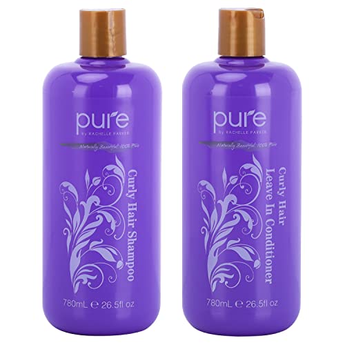 Curly Hair Shampoo and Conditioner Set for Curly Hair. Increase Hydration & Gloss. Repairs & Strengthens Hair for Smooth, Bouncy Curls. Sulfate