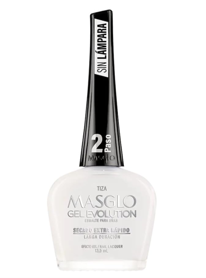 MASGLO GEL EVOLUTION Nail Polish Gel Effect, No UV/Led Lamp Required, Duration Up To 12 Days, 3 PCs Colors - Tiza, Humana, Rebelde Beauty & Personal Care MASGLO