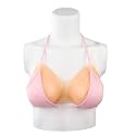 MSZDYGT Silicone Breast,Pseudo Niang Breast,Dress-up Artifact,3D Reverse Model Fake Chest Silicone Breast,Role Playing Props,Makeup,Dance Party