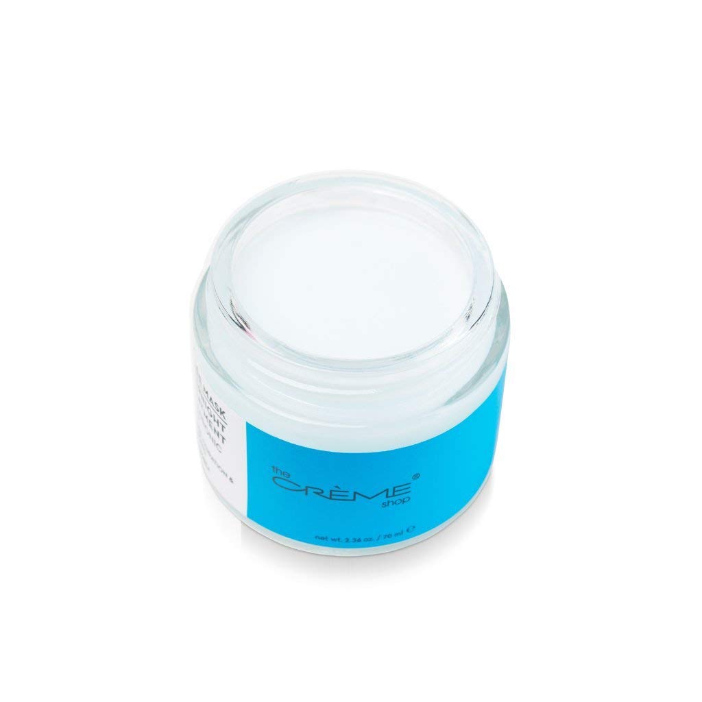 The Crème Shop Hyaluronic Acid Gelée Overnight Face Mask, Hydrating Facial Mask, Korean Face Mask, Sleeping Face Mask, Smoothing Gel Mask, Deep
