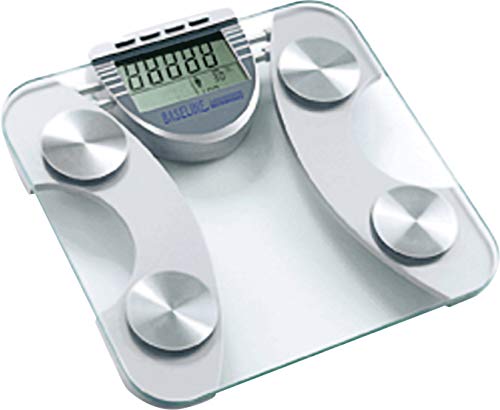 Baseline Digital Body Fat Scale, Accurate Tempered Glass Modern Bathroom Scale Measures Weight, Body Fat, and Water Percentage, 400lb Max, Model…