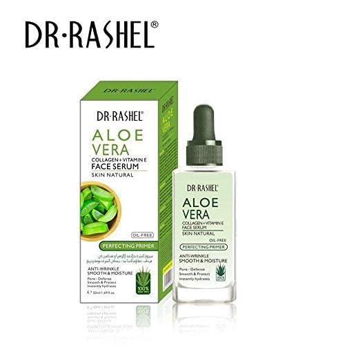 Dr Rashel Aloe Vera Collagen + Vitamin E Face Serum | Anti - Wrinkle, Instantly Smooth Hydrates & Moisture Skin, Size 1.69 oz