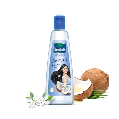 Parachute Advansed Jasmine Enriched Coconut Hair Oil with Vitamin-E | For Scalp Nourishment| Stronger, Softer, Silkier Hair | Indian Hair Oil | All