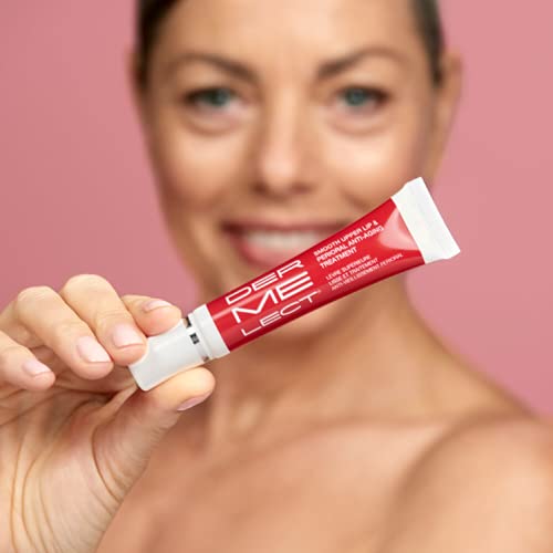 Dermelect Smooth Upper Lip Anti Aging Cream - with Hyaluronic Acid, Collagen, Retinol, Brightening & Smoothing Cream for Lip Lines, Smile Lines