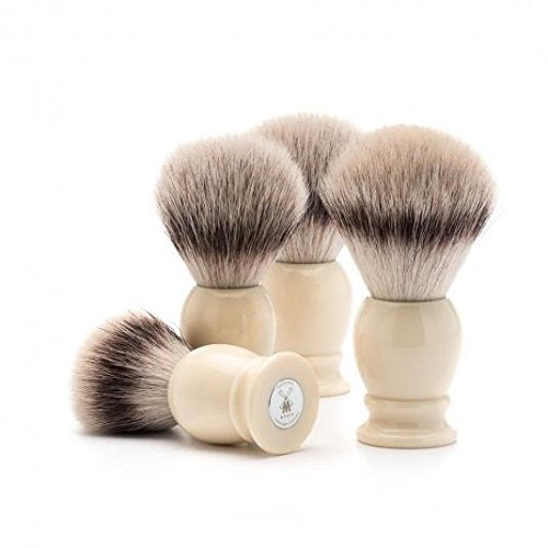 MÜHLE Classic Faux Ivory Medium Silvertip Fiber Shaving Brush - Synthetic Luxury Shave Brush for Men, Rich Lather Beauty and Personal Care MÜHLE
