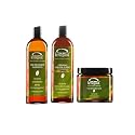 KERARGANIC Formaldehyde-Free Organic Keratin Treatment Set (32 oz/946 ml) - Natural Ingredients, Eliminate Frizz, Reduce Volume, Repair Damaged Hair