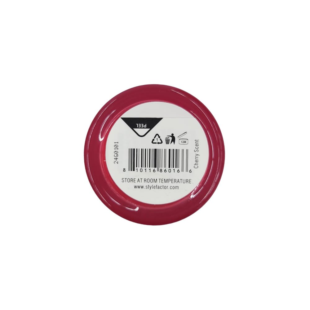 Style Factor EDGEBOOSTER Strong Hold Water-Based Pomade 0.85 Oz Mini Travel Size (0.85 Fl Oz (Pack of 1), Cherry)