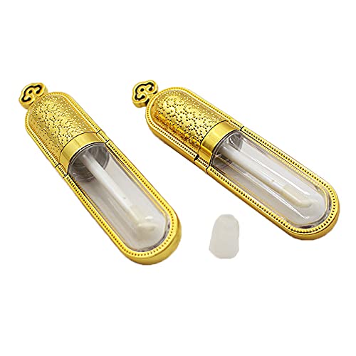 COSIDEA 24 PCS Refillable Empty 5ml GOLD Crown Lip Gloss Tubes with Wand?Cute Lipgloss Containers? DIY Lip Gloss Making Kit Container Bulk Wholesale