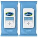 Cetaphil Face and Body Wipes, Gentle Skin Cleansing Cloths, 25 Count (Pack of 2), for Dry, Sensitive Skin, Flip Top Closure, Great for the Gym