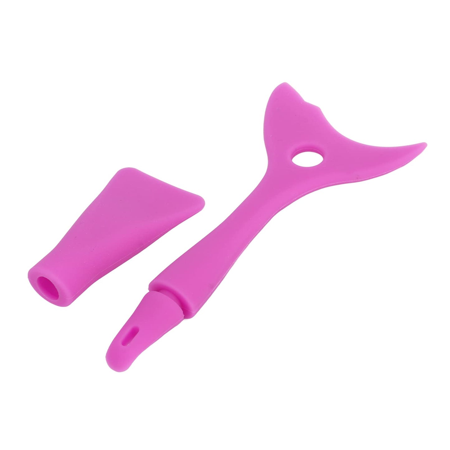 Multifunctional Silicone Shadow Makeup Stencil Mask Brush, Reusable Eye Stencil Tool for Cosmetics (Purple)