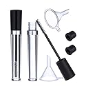 DNHCLL 2 PCS 8 mL Empty Mascara Tubes With Eyelash Wand, Rubber Inserts and Funnels for Castor Oil, Ideal Kit for DIY Cosmetics