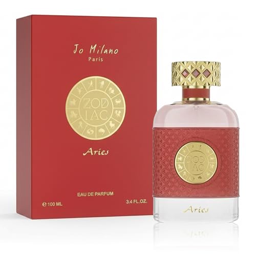 Jo Milano Zodiac Aries Eau De Parfum Spray | 3.4 oz (100ml) | Sweet, Oud, Amber, Saffron, Smoky Scent | Long Lasting Fragrance for Women