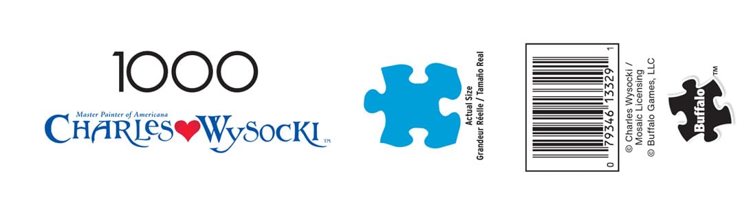 Buffalo Games - Charles Wysocki - Old Homestead - 1000 Piece Puzzle - Challenging Puzzle Perfect for Game Nights - Finished Size is 26.75 x 19.75