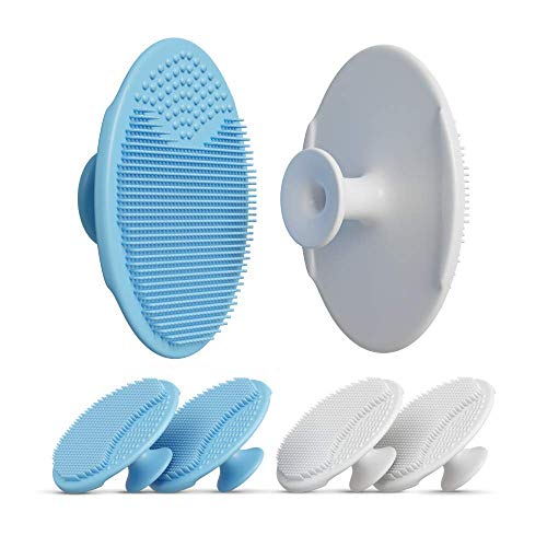 Truly Clear Exfoliate Pads - Foodgrade Silicone Facial Scrubber - Gentle Exfoliator for Sensitive Skin, Cleansing Brush - Soft Bristles, Removes